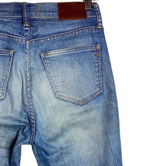 Madewell High Riser Skinny Stretch Jeans Distressed Whiskering Fading 26 - Picture 10 of 15